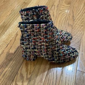 Colorful Boucle Boots